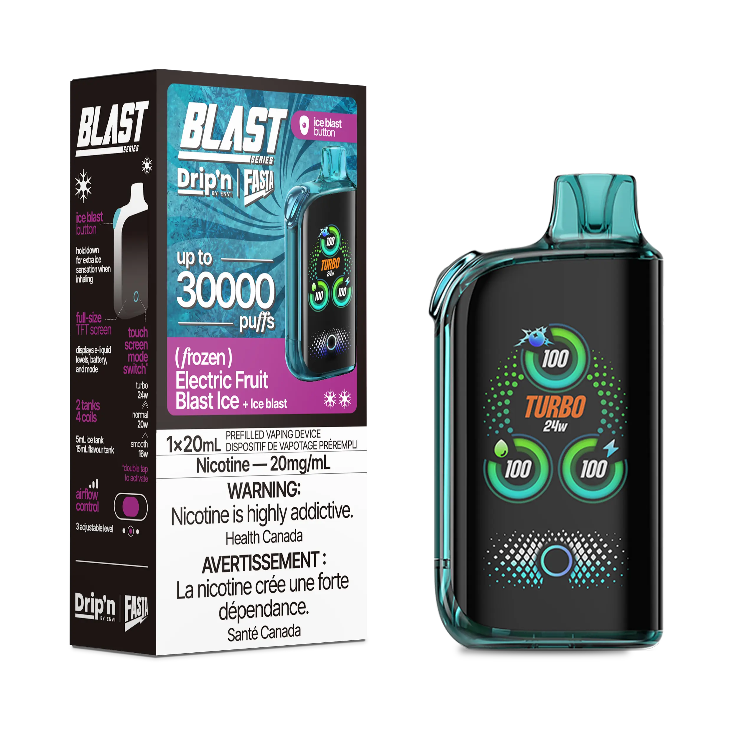 Drip'n by Envi Fasta Blast 30k | Vape Cloud Canada - Image 26