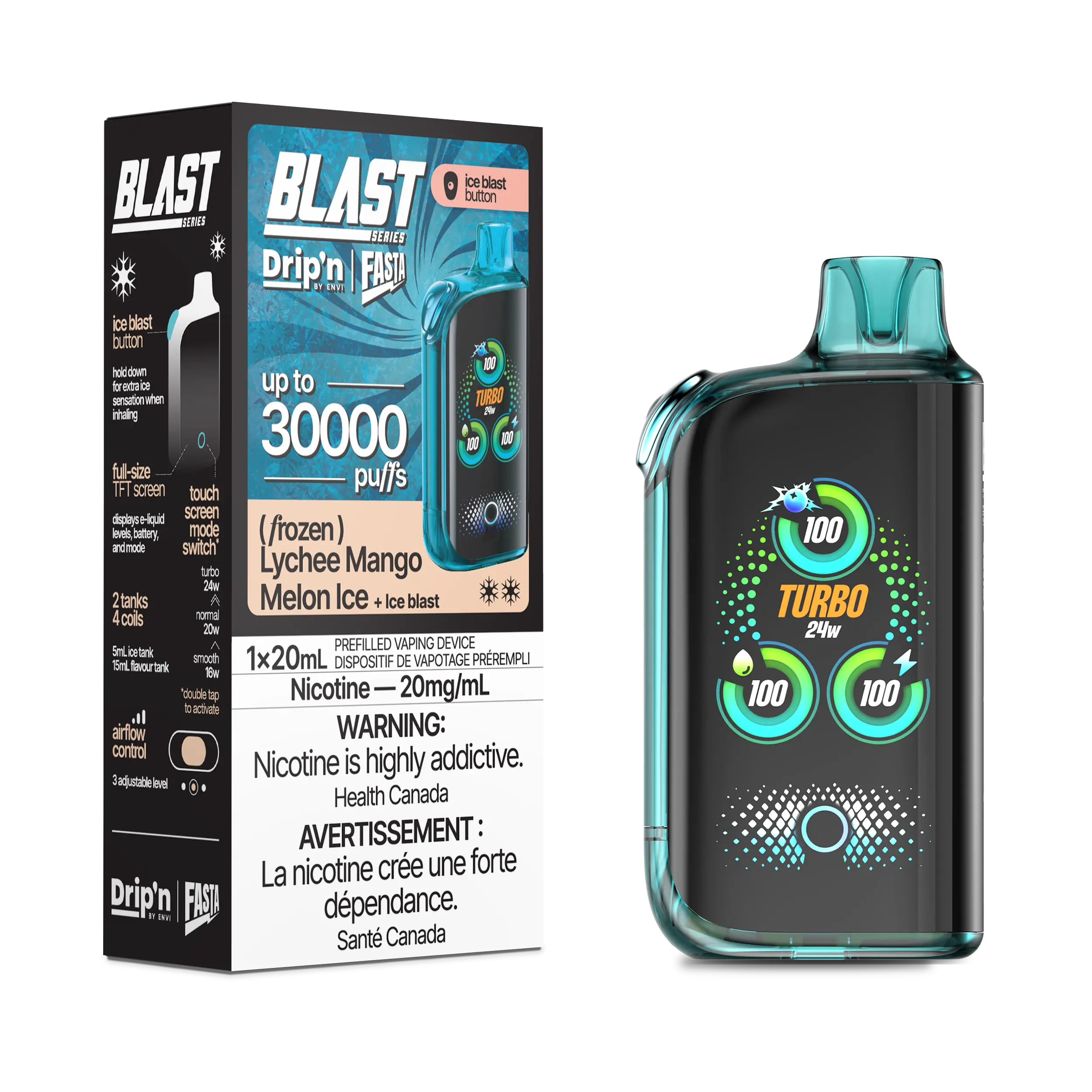 Drip'n by Envi Fasta Blast 30k | Vape Cloud Canada - Image 31
