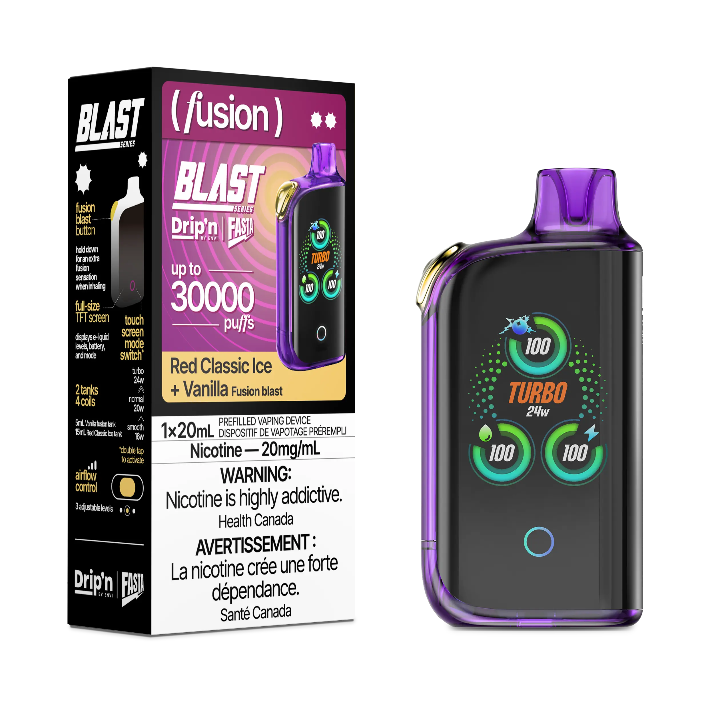 Drip'n by Envi Fasta Blast 30k | Vape Cloud Canada - Image 39