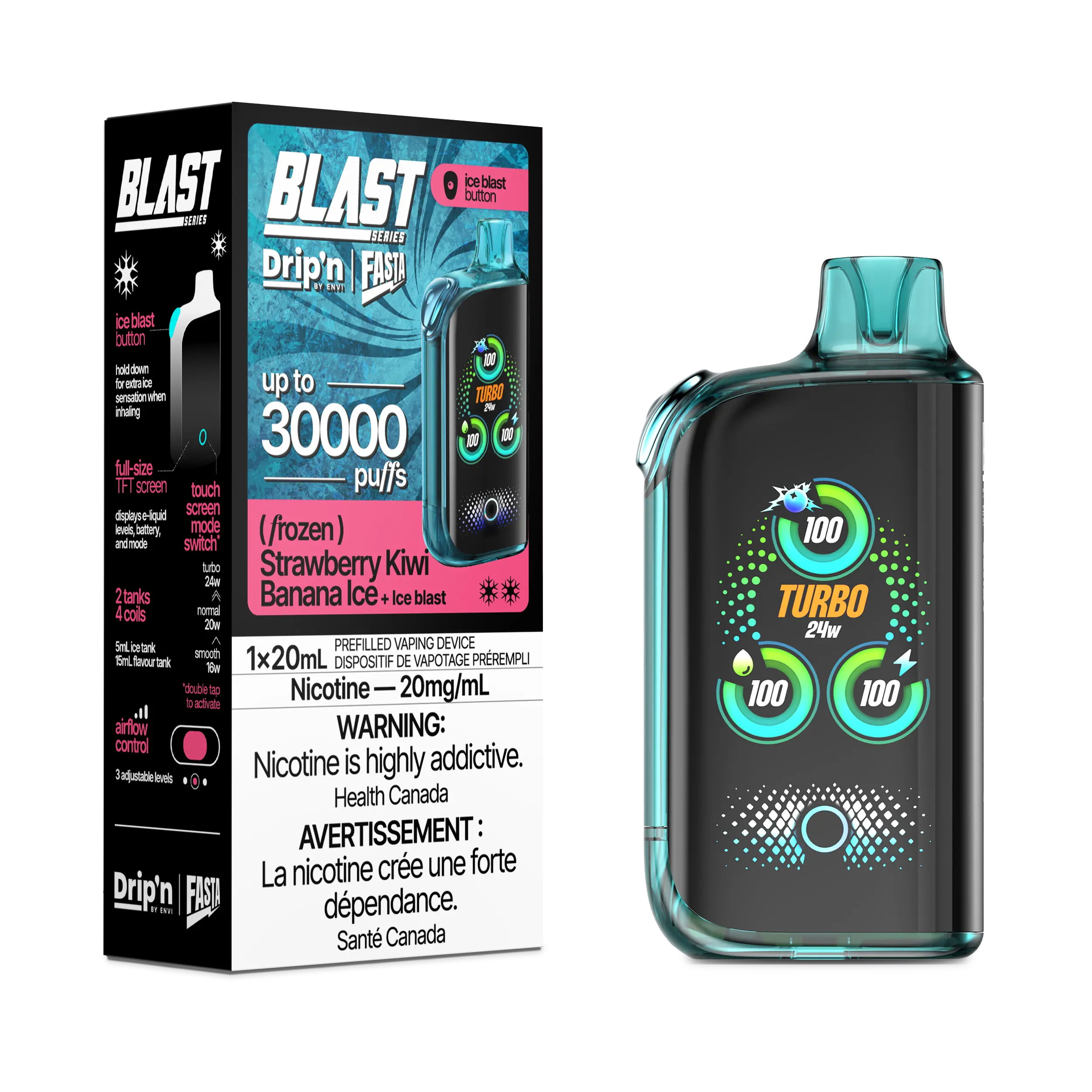 Drip'n by Envi Fasta Blast 30k | Vape Cloud Canada - Image 43