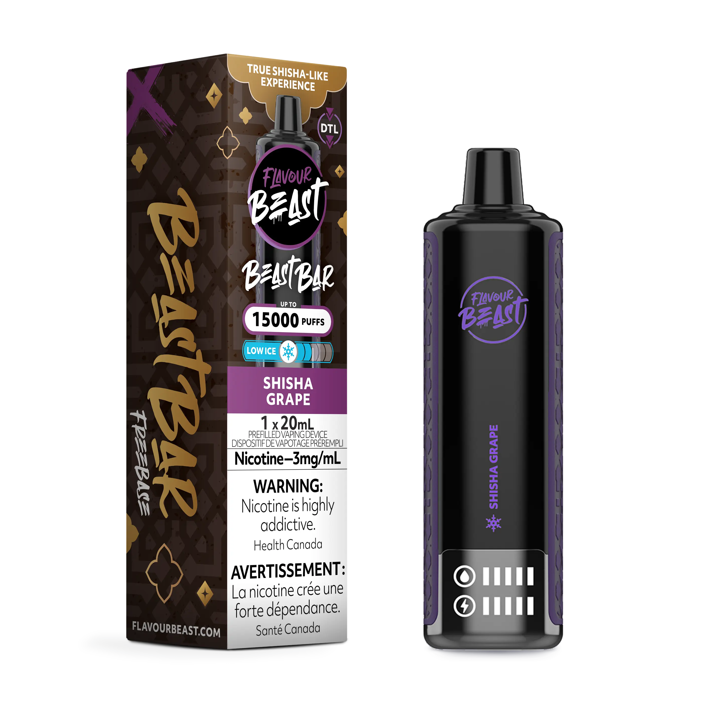 Flavour Beast - Beast Bar - Shisha Grape | Vape Cloud Canada
