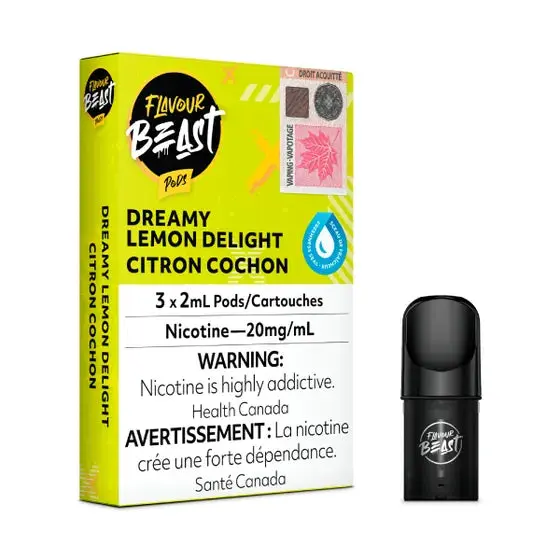 Flavour Beast S Pods - Dreamy Lemon Delight | Vape Cloud Canada