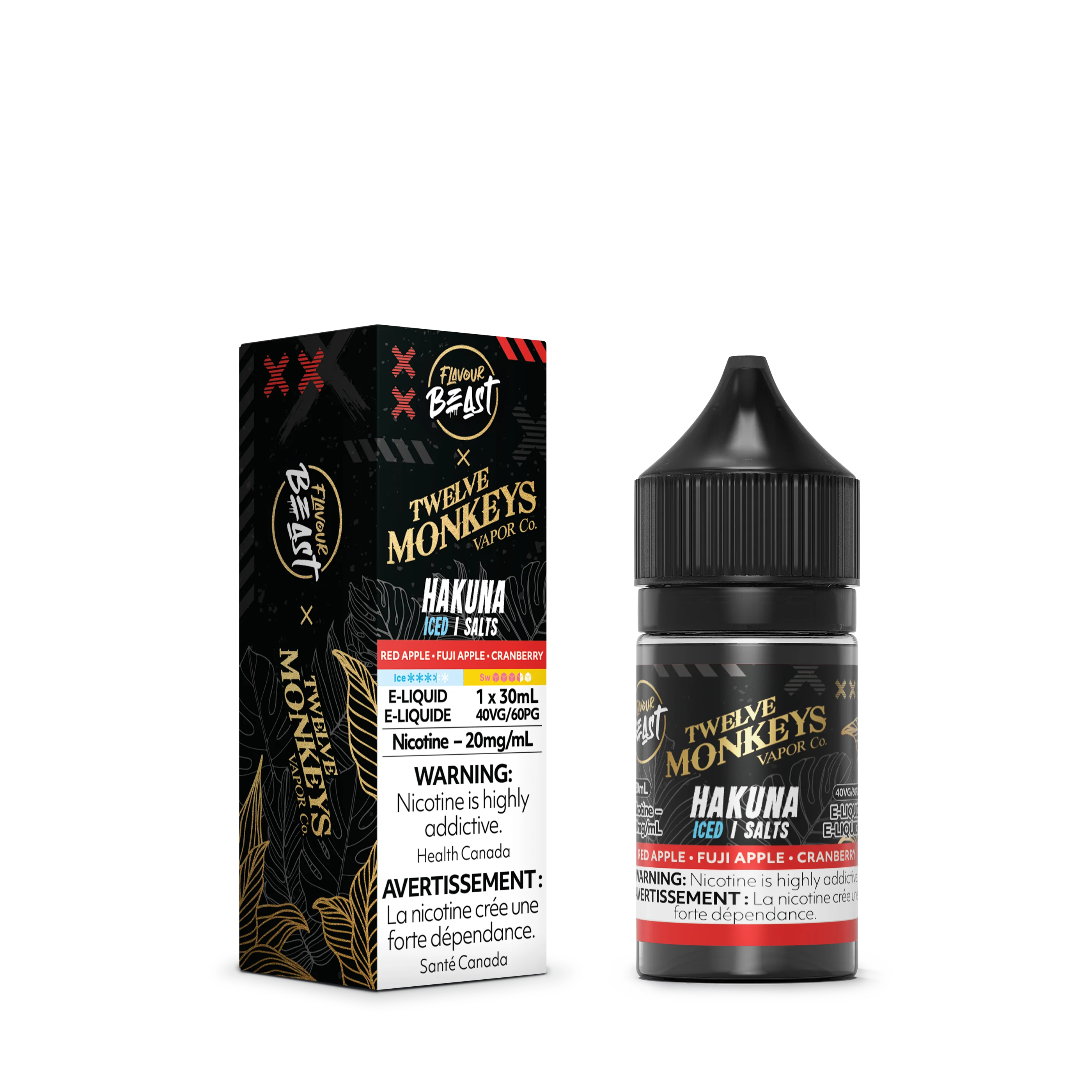 Flavour Beast x Twelve Monkeys E-Liquid (30mL Salt Nicotine)