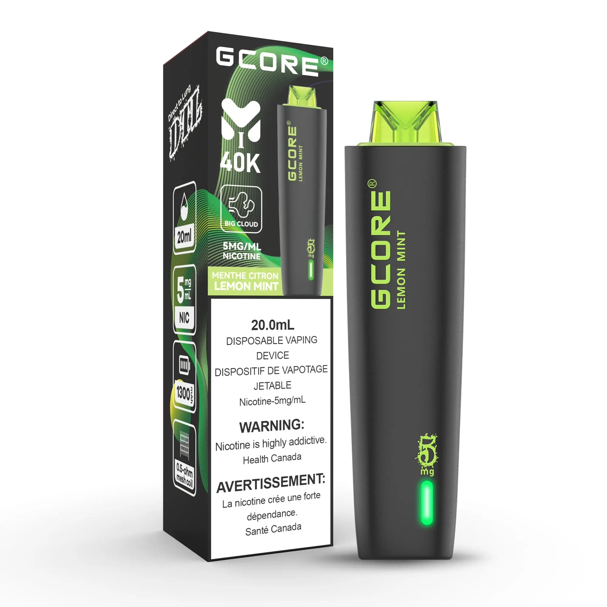 GCORE Hookah (5mg) | Vape Cloud Canada - Image 7