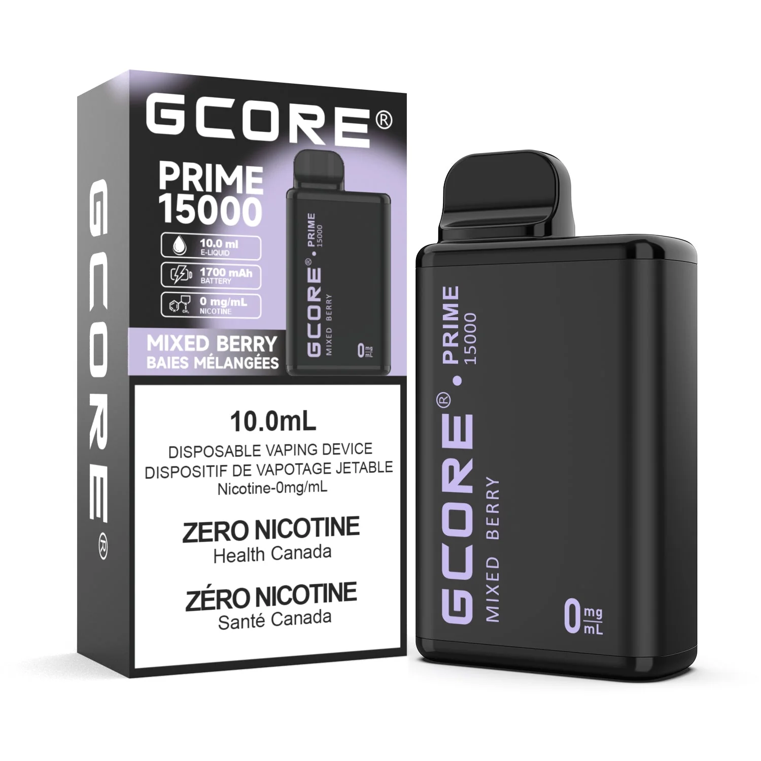 GCore Prime 15000 Nicotine Free | Vape Cloud Canada - Image 7