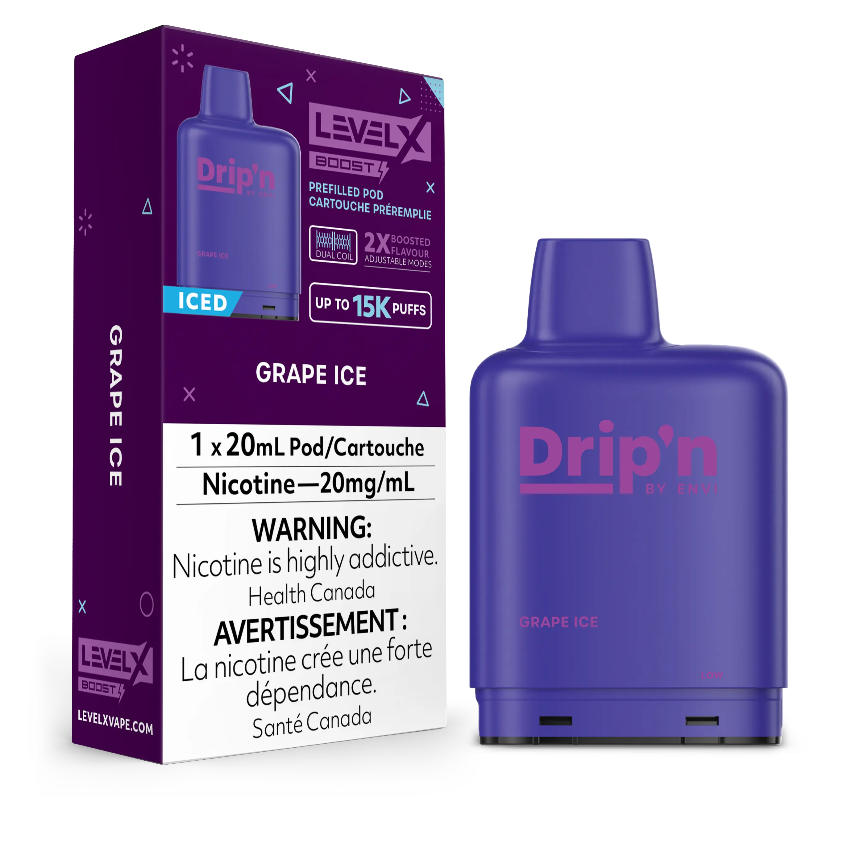 Level X Boost - Drip'n - Grape Ice | Vape Cloud Canada