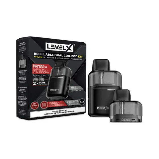 Level X G2 Base 1000 Refillable Pod Kit – Midnight Black