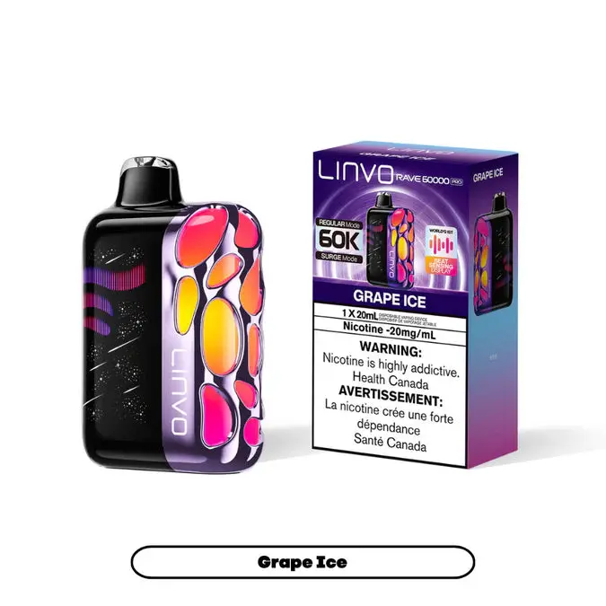 Linvo Rave 60K Pro Disposable | Vape Cloud Canada - Image 4