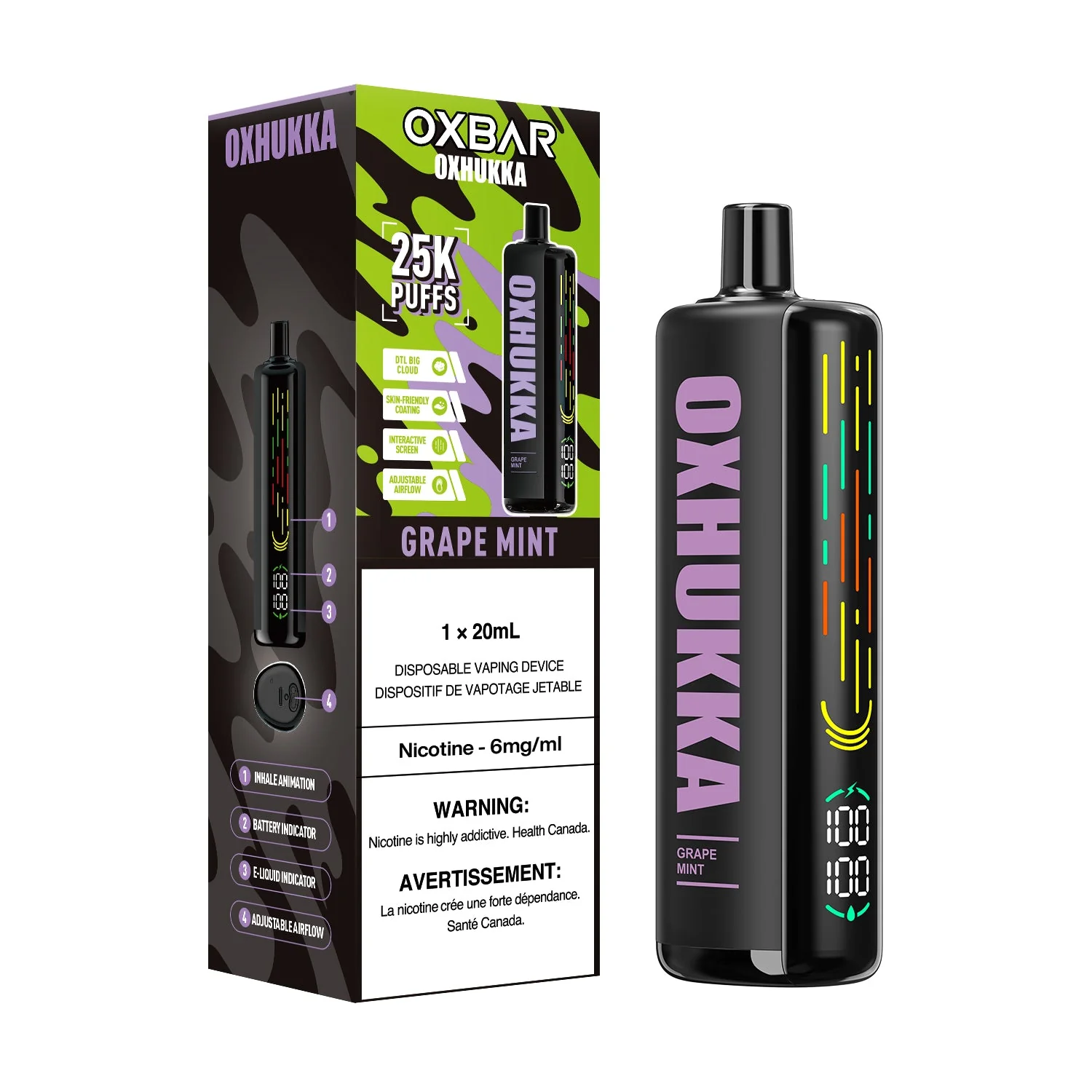 OxBar Oxhukka | Vape Cloud Canada - Image 3